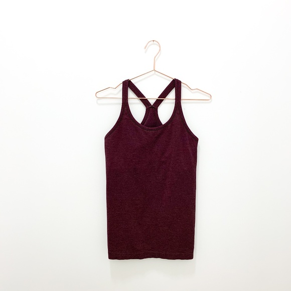 MAROON LULULEMON RACERBACK TANK SIZE 8